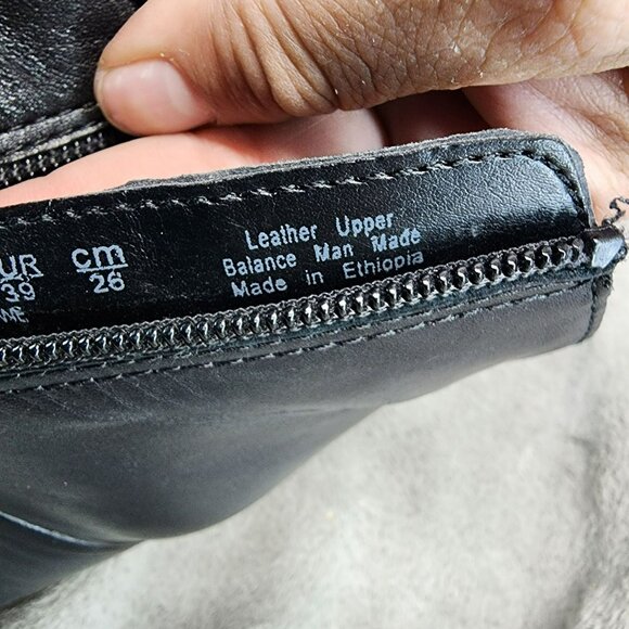 Naturalizer Shoes Womens Size 9 Drewe Black Leather Side Zip Ankle Booties - Picture 12 of 14